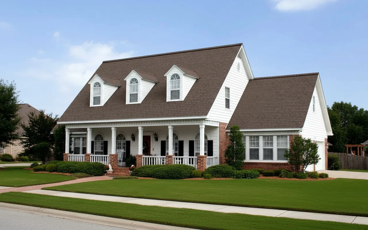 Florida home with Oakridge Teak roof