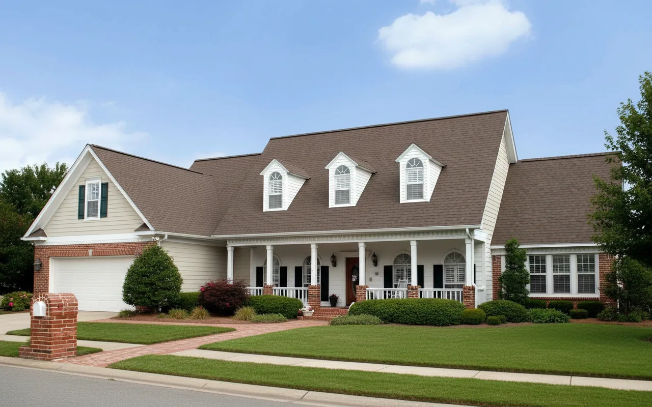 Florida home with Oakridge Teak roof