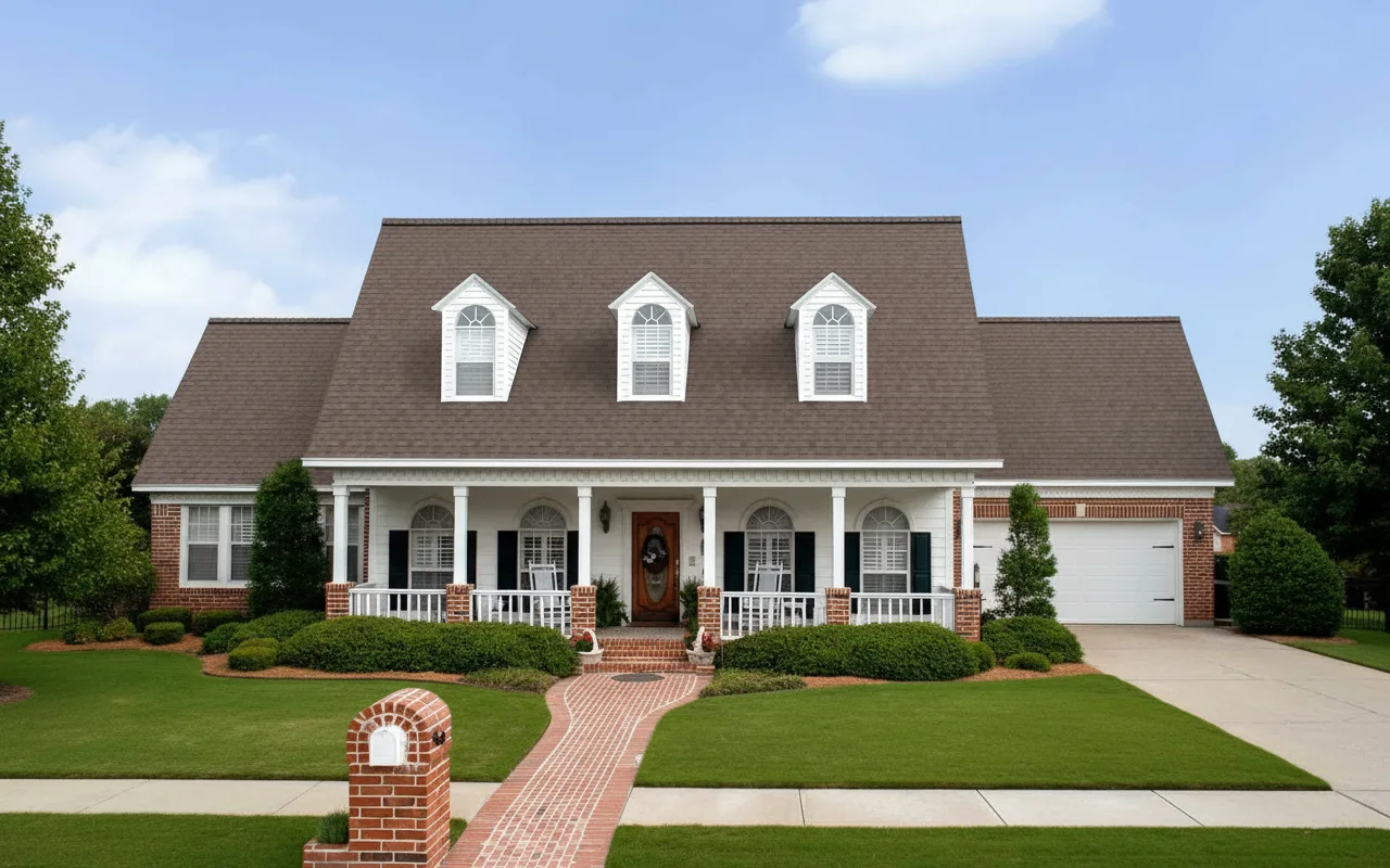 Florida home with Oakridge Teak roof