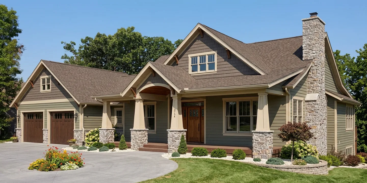 Florida home with Heritage Weathered Wood roof