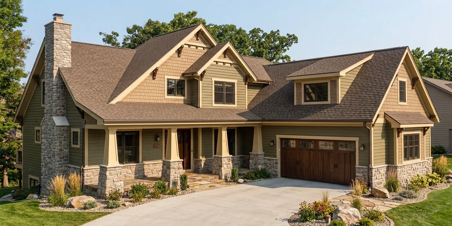 Florida home with Heritage Weathered Wood roof