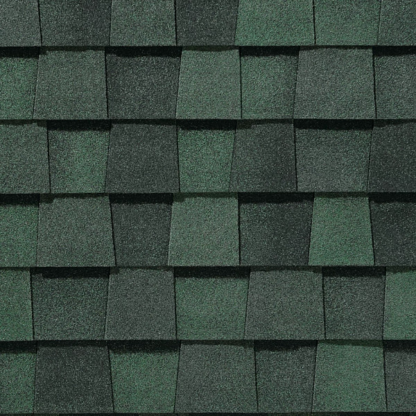 CertainTeed Northgate Climateflex Max Def Hunter Green shingle swatch