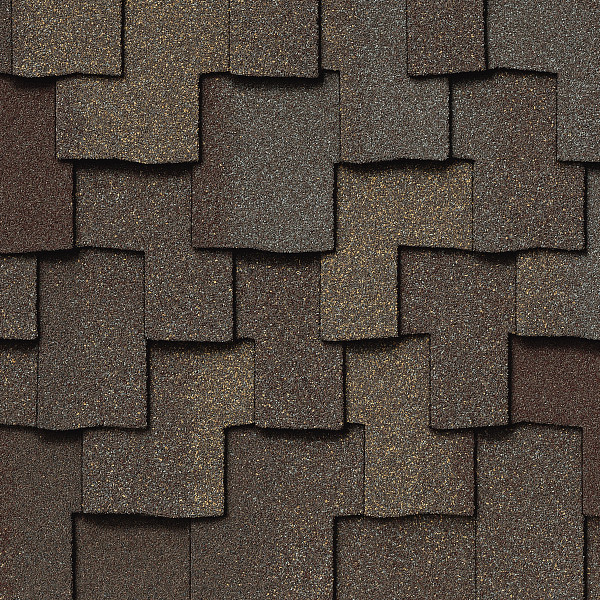 CertainTeed Presidential Shake Weathered Wood shingle swatch